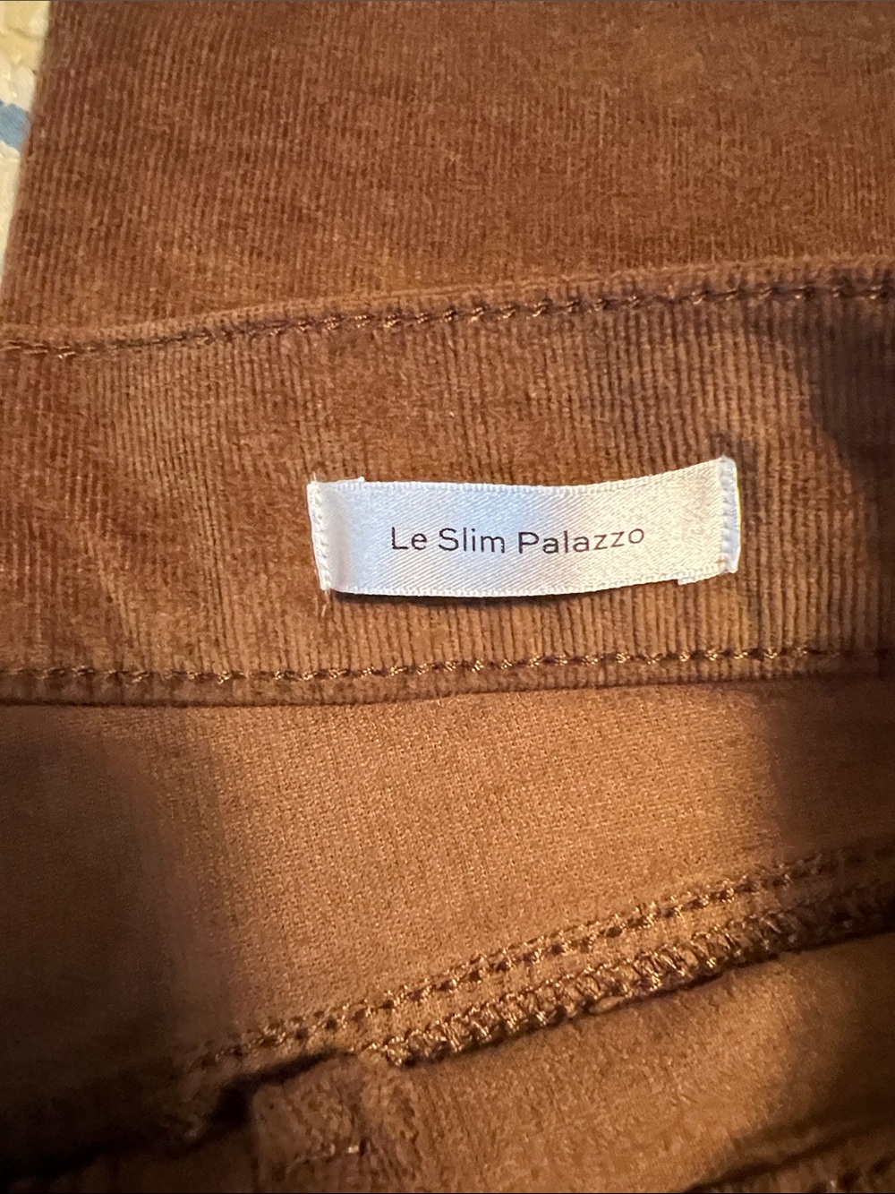 Frame Denim Brown Corduroy Le Slim Palazzo Pants - Picture 6 of 7